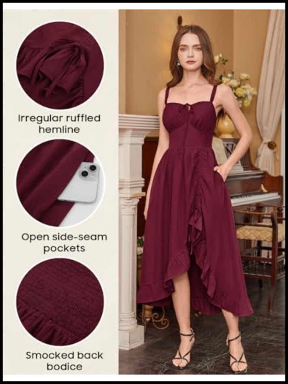 Scarlet Darkness Women Renaissance Corset Dress Flowy Milkmaid Sundress - Picture 4 of 6